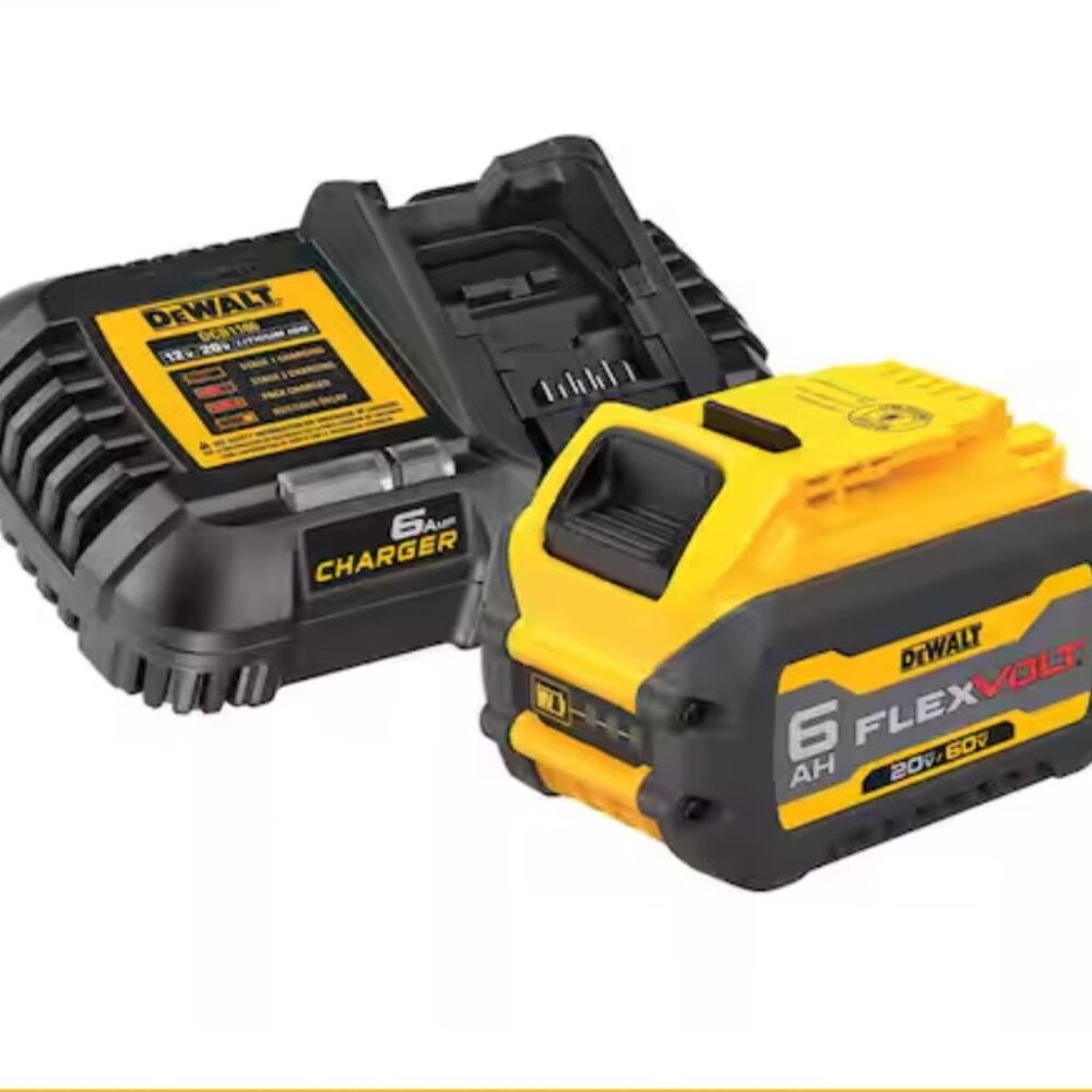 DeWalt 20V/60V  MAX FLEX VOLT  6.0Ah Battery Pack & Combatable DeWalt Charger